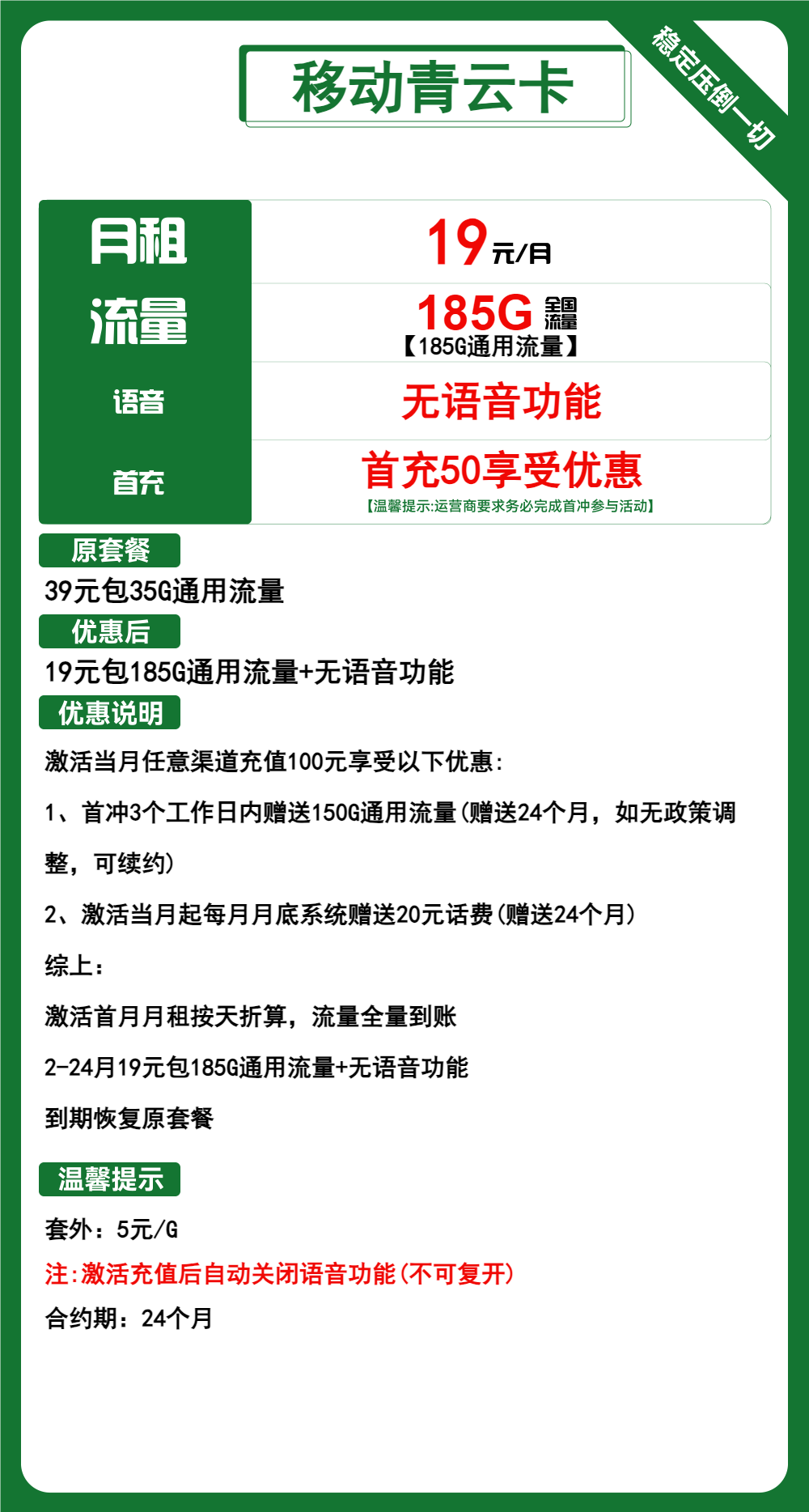 移动流量卡全国无限流量19元300G是真的吗？套路卡而已！